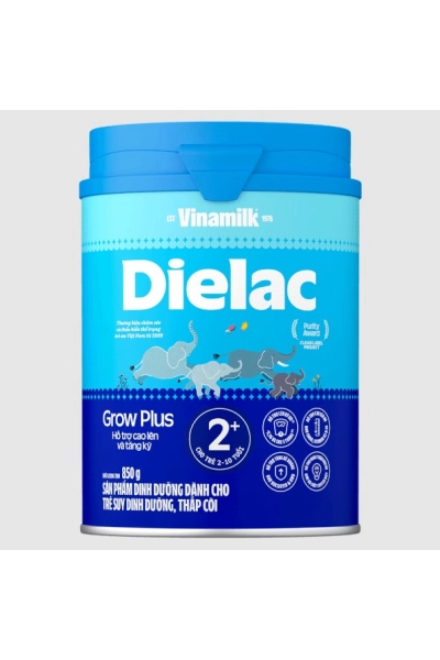 Sữa bột Dielac Grow Plus 2+ 850g (2-10 tuổi)